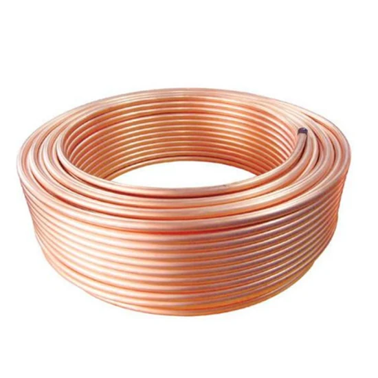 Climatiseur de réfrigération de haute qualité reliant le tube de cuivre de bobine de crêpe de fabrication de tuyau de cuivre